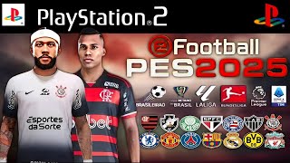 NOVO PÉS 2025 PS2 ISO DOWNLOAD 100 ATUALIZADO SETEMBRO RUMO ESTRELADO AETHERSX2 PCSX2 PSP OPL [upl. by Celie]