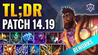 TLDR Patch 1419 CHANGES for Split 3 Season 14  League of Legends [upl. by Ennirroc151]