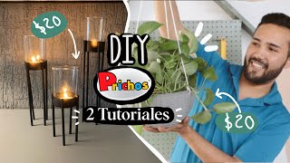 ✅TUTORIAL DE PRICHOS 20 MXN Portavelas y maceta COLGANTE 😱 [upl. by Eimerej]