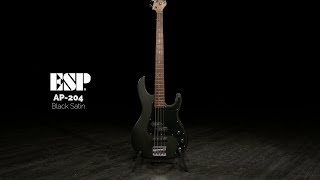 ESP LTD AP204 Black Satin  Gear4music demo [upl. by Nadeen]