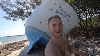 We Found a Wrecked Sailboat Bahamas Pt3 [upl. by Charlton]