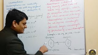 Part 4 UV Visible Spectroscopy Chromophores Auxochromes and Factors Affecting Absorption [upl. by Rodrique]