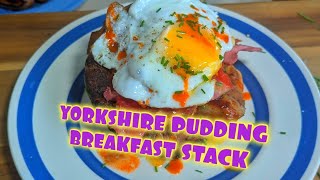 YORKSHIRE PUDDING BREAKFAST STACK 😋 [upl. by Hinkel]