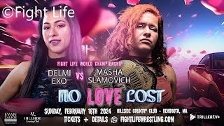 Masha Slamovich c vs Delmi Exo  Fight Life World Title Match  FL No Love Lost 2024  WWE 2K23 [upl. by Uyerta]