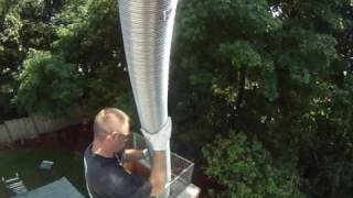 chimney liner instalation [upl. by Assille]