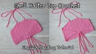 Shell Halter Top Crochet 12 Clark Ian Tuazon [upl. by Quentin900]