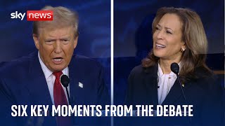 Trump v Harris US debate in three minutes [upl. by Oirtemed]