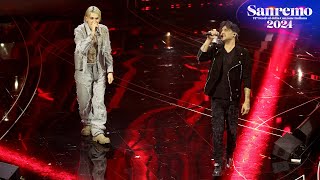 Sanremo 2024  Il Tre con Fabrizio Moro cantano un medley di Fabrizio Moro [upl. by Fairweather]