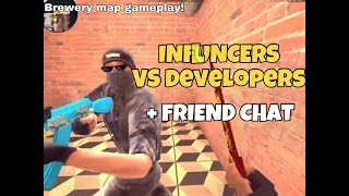 Critical Ops  Influencers VS Developers Brewery Map Gameplay  Friend Chat [upl. by Nue]