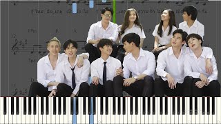 โน้ตเปียโน  โชคดีแค่ไหน Ost Until we meet again  piano cover  Jew Chill Style [upl. by Lebasi]