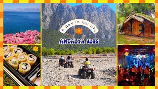 ATV SAFARİ TURU 🏆 DOĞA KÜTÜPHANESİ📚 Erenkuş Plajı⛱️ Sahaf Gezisi Kaleiçi Gece Hayatı [upl. by Osnerol]