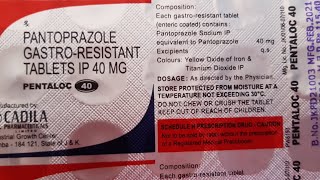 pantoprazole Gastro resistant tablets ip 40 mg uses in hindi pentaloc 40 [upl. by Lusty]