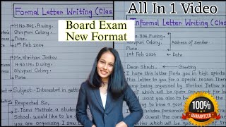 Letter Writing In English All in 1 Video  Formal  Informal Letter Writing  10th Boards Letter [upl. by Sinegra]