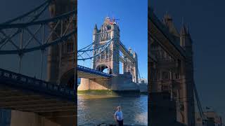 shorts 🇬🇧 WOULD YOU LIKE TO LOOK AT TOWER BRIDGE FROM THE BOTTOM OF THAMES london [upl. by Lanuk332]