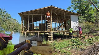 Update on my sisters house in Westmoreland  installation of the cement ply almost complete [upl. by Daile]