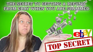 The SECRET To Getting A REFUND from EBAY When You Are SCAMMED  This Works [upl. by Nylhsoj334]