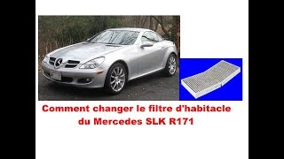 Mercedes SLK R171 Comment changer le filtre dhabitacle [upl. by Mongeau264]