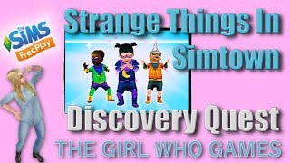 The Sims Freeplay Strange Things In Simtown Quest [upl. by Ximena691]