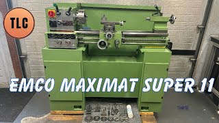 Emco Maximat Super 11 EBrake Cross Feed Lathe Svarv Tornio Drehmaschine Drehbank Tokarka [upl. by Handy]