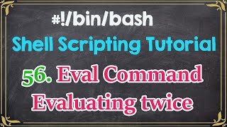 Eval Command  Evaluating Twice Shell Scripting  Tech Arkit [upl. by Atneciv]