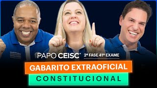 Gabarito Extraoficial CONSTITUCIONAL  2ª Fase 41º Exame [upl. by Adnael314]