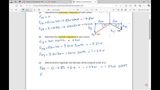 Adding 3 vectors using method of components [upl. by Siravat]