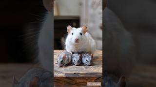 Cute Rat and Baby Rat 😘🐁 ai shorts shortsvideo shortsfeed rat [upl. by Donegan787]