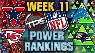 2024 NFL Power Rankings Week 11 Edition A New 1 [upl. by Irek257]