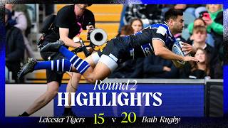 📺 Match Highlights Leicester Tigers v Bath Rugby  Round 2 [upl. by Bordiuk]