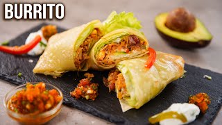 Burrito Recipe  How to Make Burrito at Home  Mexican Burrito Wrap  Easy Veg Wrap Recipes  Ruchi [upl. by Akcirederf406]