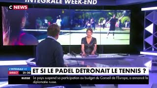 Le padel sport de lété  quotCest un tennis  squashquot explique Henri Leconte [upl. by Larred224]