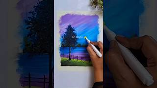 Easy OIL PASTEL Drawing For Beginners art drawing shortsfeed shorts viralvideo trending yt [upl. by Shipman]