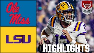 Ole Miss Rebels vs LSU Tigers  Full Game Highlights  ESPN College Football [upl. by Auqeenahs209]