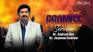 🔴 AUGUST 2024  BIBLE CALLS PROMISE SERVICE  BRO ANDREW DEV  DR JEYARANI ANDREWW [upl. by Nerradal51]