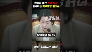 방통위 예산 전액 삭감 선언 울먹이며 변명하는 직무대행 김태규 [upl. by Eilyw]