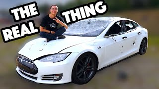 Bored Smashing  ACTUAL TESLA MODEL S [upl. by Otaner]