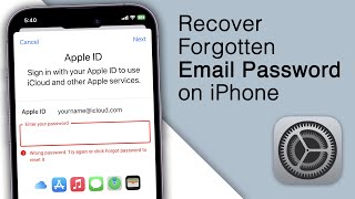 How to Recover Forgotten Email Password on iPhone iOS 16 [upl. by Cupo]