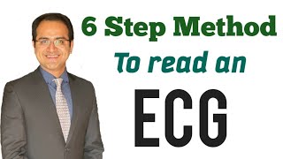 ECG Interpretation Made Easy By 6 Step Method How to read an EKG ECG Lectures USMLE NEET PG [upl. by Atnauq]