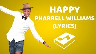 Pharrell Williams  Happy LyricsLetra [upl. by Sedinoel]