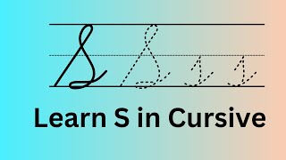 Cursive S How to Write S in Cursive [upl. by Everson]