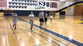 Solon girls basketball team practices before trip to OHSAA State Tournament 2015 [upl. by Ajnat]