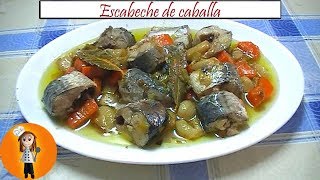 Escabeche de caballa  Receta de Cocina en Familia [upl. by Yrok]