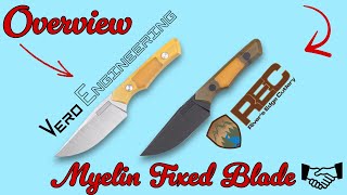 Unveiling the Rivers Edge Cutlery Exclusive Myelin Fixed Blade from Vero Engineering [upl. by Krischer6]