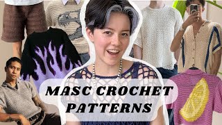 masculine crochet pattern inspiration  20 trendy crochet patterns [upl. by Niddala]