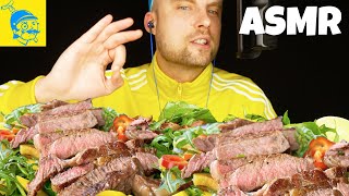 ASMR Essen für Genießer saftiges Steak amp knackiger Salat 🥩🥗 [upl. by Maretz]