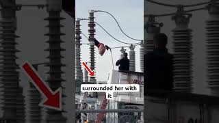 800 homes lose power because of Transformer Girl But what did they shoot her with [upl. by Normi740]