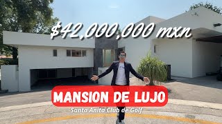 Impresionante Mansion Millonaria de 42 Millones de Pesos En Santa Anita Club de Golf Jalisco [upl. by Pardew282]