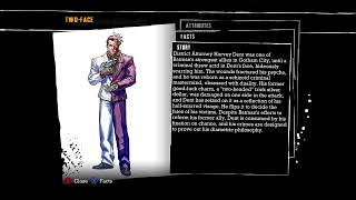 Batman Arkham Asylum Twoface Profile [upl. by Ardehs]