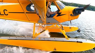 REAL Flight Lesson in a SEA Plane The Amphibious Legend Cub [upl. by Naihtsirc]