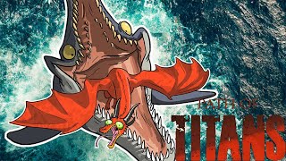 Path of Titans MOSASAURUS with Speed Build is Insane [upl. by Conlin886]